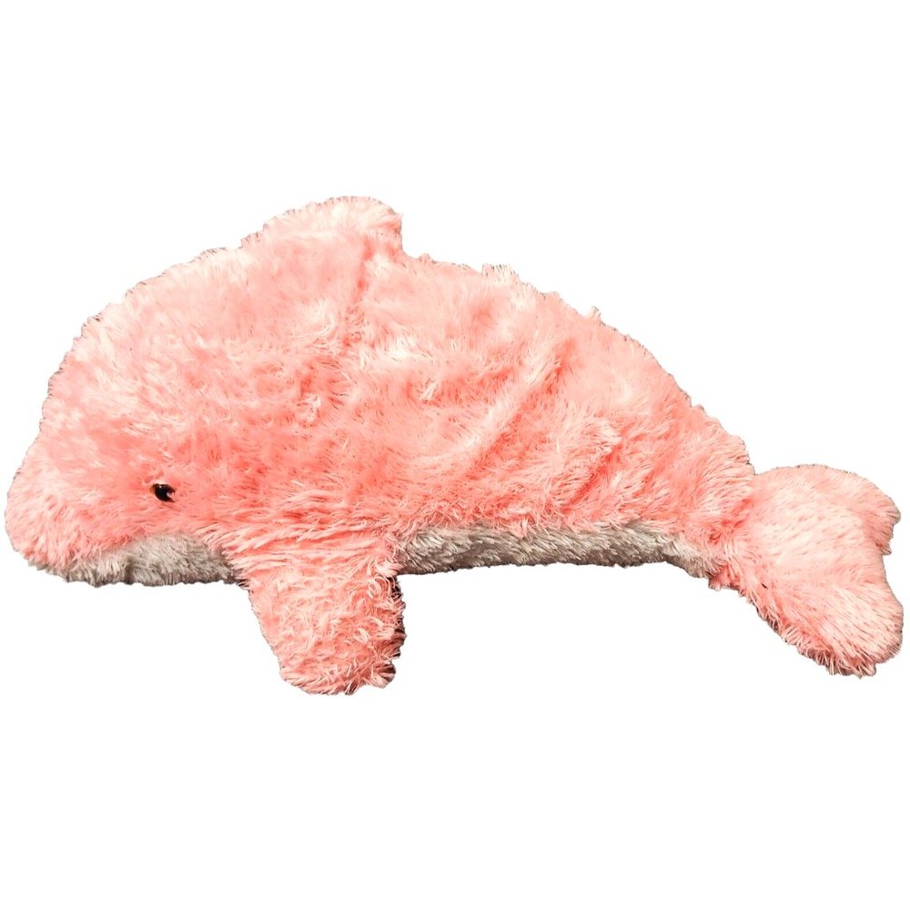 Large 27" Pink White Whale Plush Fish Pillow Stuffed Animal Soft Toy